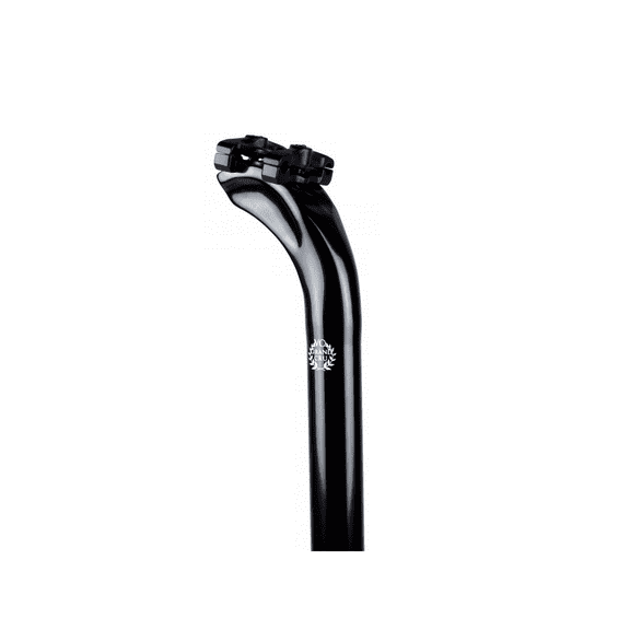 Velo Orange Grand Cru Long Setback Seatpost MKII: 30.2mm Setback, 27.2mm, 300mm, Black
