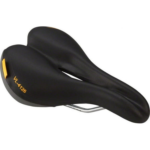Velo Plush Pump Saddle - Steel, Black, Women's