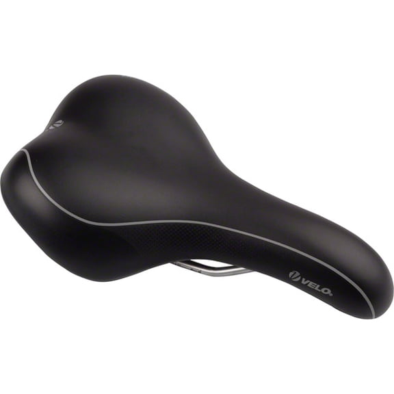Velo Voam Breeze Saddle - Steel Black Wide Support Memory Foam Padding