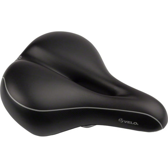 Velo Voam Cloud O Saddle - Steel Rails Black Padded Bicycle Seat