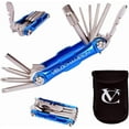 thumbnail image 1 of VeloChampion 14 Function Blue Multifunctional Bike Repair Tool + Storage Case, 1 of 8