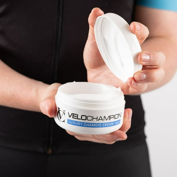 VeloChampion Luxury Chamois Cream for Cyclists and Runners | Vegan Anti-Chafing Cream 5.07 Fl Oz