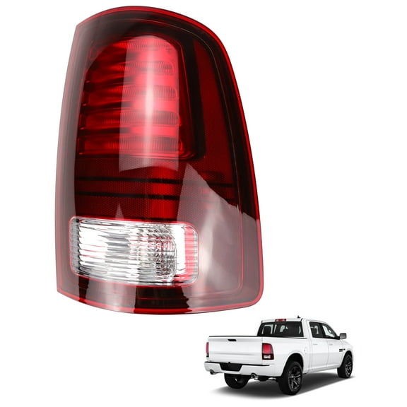 FEXON LED Tail Light Assembly (Passenger Side) Compatible with 2013-18 Ram 1500 & 2014-18 2500/3500 with Factory LED, Right Rear Lamp, Black Housing, Replaces 68093080AB, CH2801202