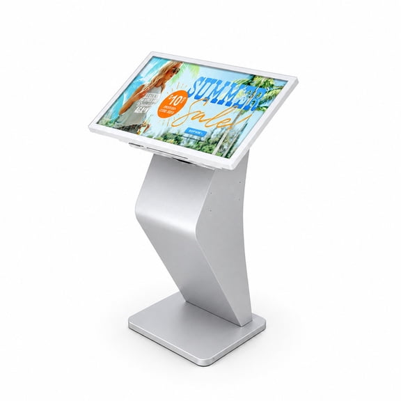 VeloTech 32" Touch Screen Kiosk, 2K Capacitive Display, Windows 11, Intel i5, 8GB RAM 128GB SSD, Floor Standing Interactive Kiosk for Retail