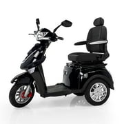 Veloce-Long Range Fast 3 Wheel Mobility Scooter, 300 lb. Weight Capacity (Black)