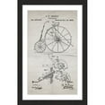 thumbnail image 1 of "Velocipede 1880 Old Paper" Framed Painting Print, 1 of 4