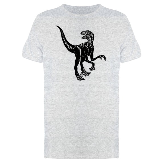 Velociraptor Black Sketch Tee Men's -Image by Shutterstock