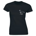 thumbnail image 1 of Velociraptor Dinosaur Pocket th Jurassic Wildlife Animal Women's T-Shirt, 1 of 4