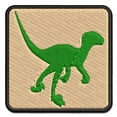 thumbnail image 1 of Velociraptor Dinosaur Solid Applique Multi-Color Embroidered Iron-On Patch - 3.5 Inch Large, 1 of 5
