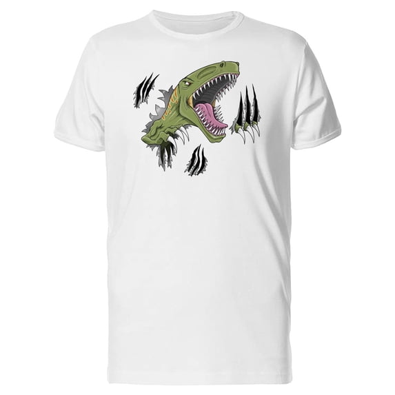 Velociraptor Dinosaur T-Shirt Men -Image by Shutterstock, Male 4X-Large