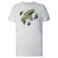 thumbnail image 1 of Velociraptor Dinosaur T-Shirt Men -Image by Shutterstock, Male Medium, 1 of 2