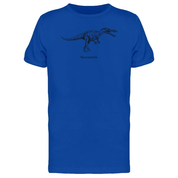 Velociraptor Ink Style T-Shirt Men -Image by Shutterstock, Male XX-Large