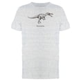 thumbnail image 1 of Velociraptor Ink Style Tee Men's -Image by Shutterstock, 1 of 1