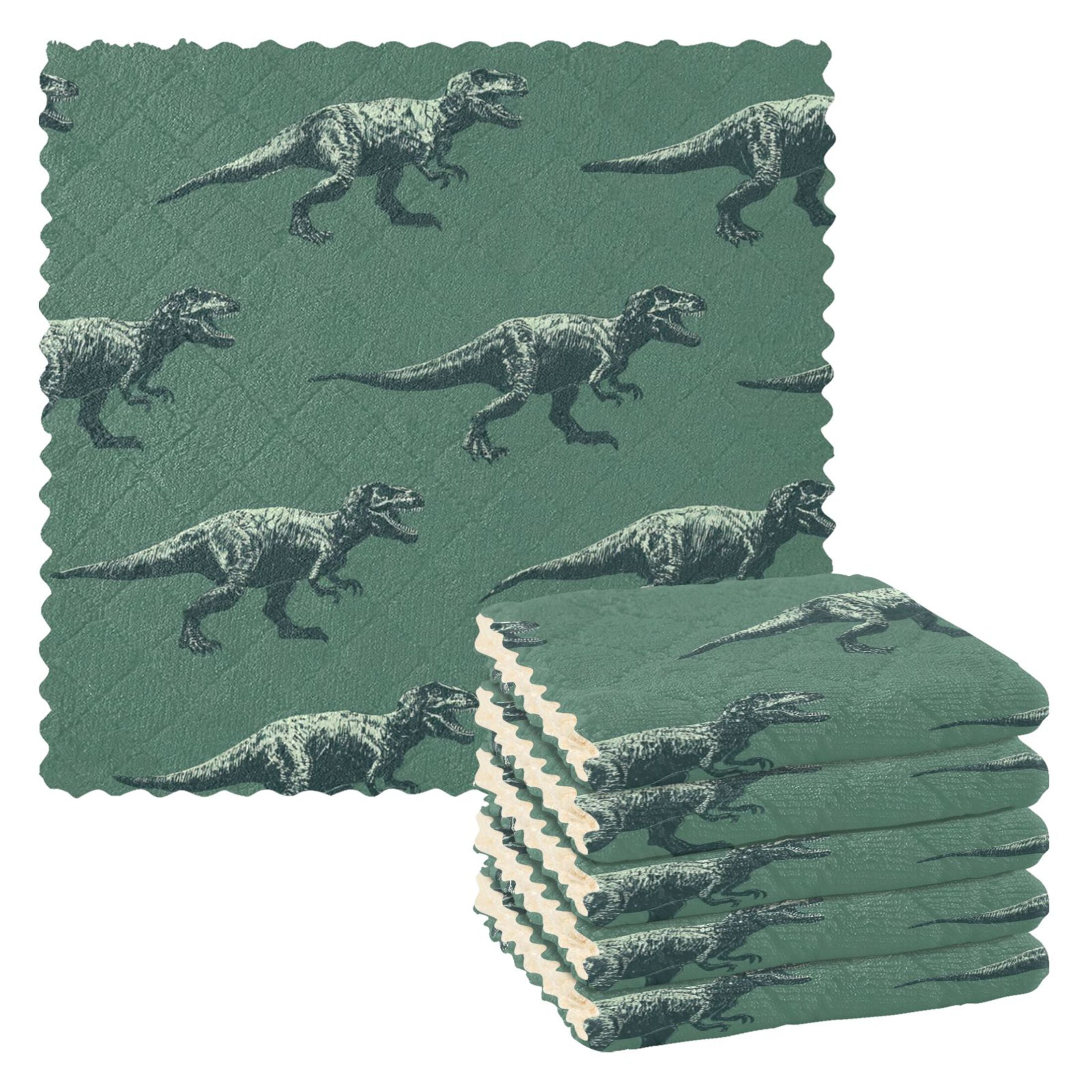 Velociraptor Kitchen Cloth Dish Towels for Drying Washing Absorbent Dish Rags Reusable soft kitchen dishcloth set 6 Pack - Walmart.com