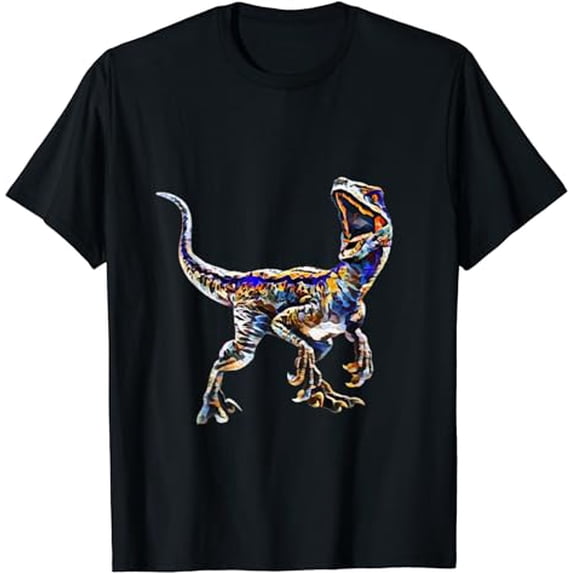 Velociraptor Raptor Motif Dinosaurs prehistoric Predator T-Shirt