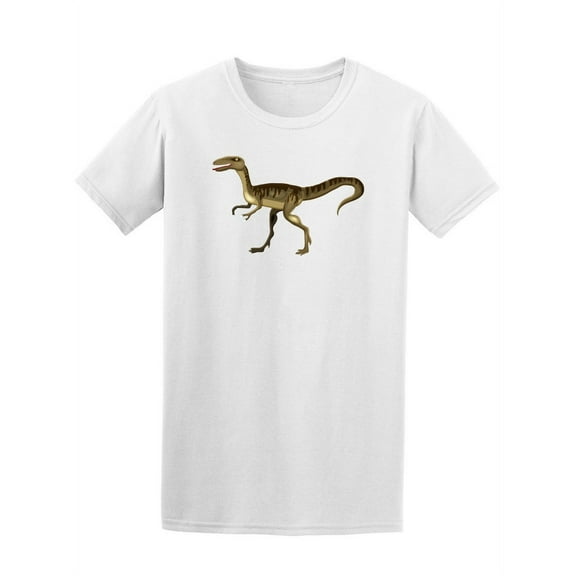 Velociraptor Simple Art T-Shirt Men -Image by Shutterstock, Male XX-Large
