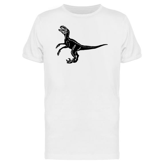 Velociraptor With Long Claws Art T-Shirt Men -Image by Shutterstock, Male 4X-Large