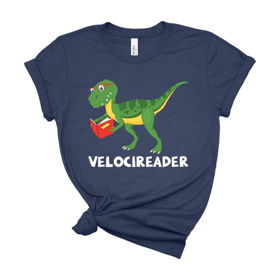 Velocireader Dinosaur Book Lover Shirt Funny Reading Teacher - Walmart.com