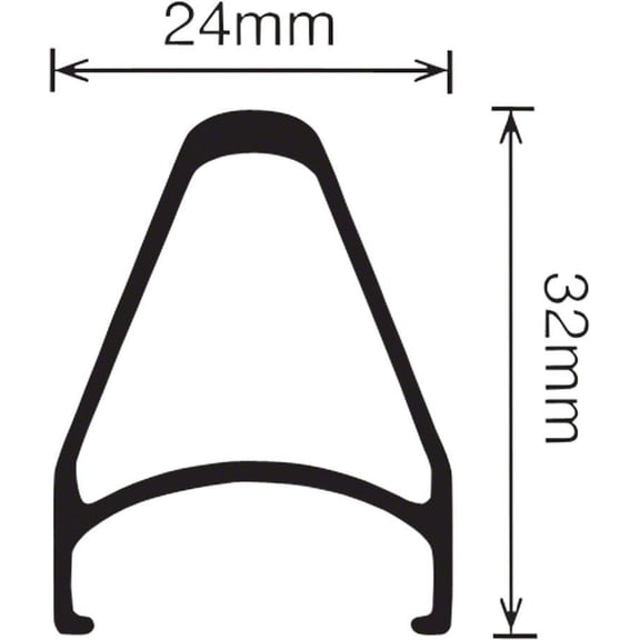 Velocity Chukker Rim, 700c 36h w/MSW Black