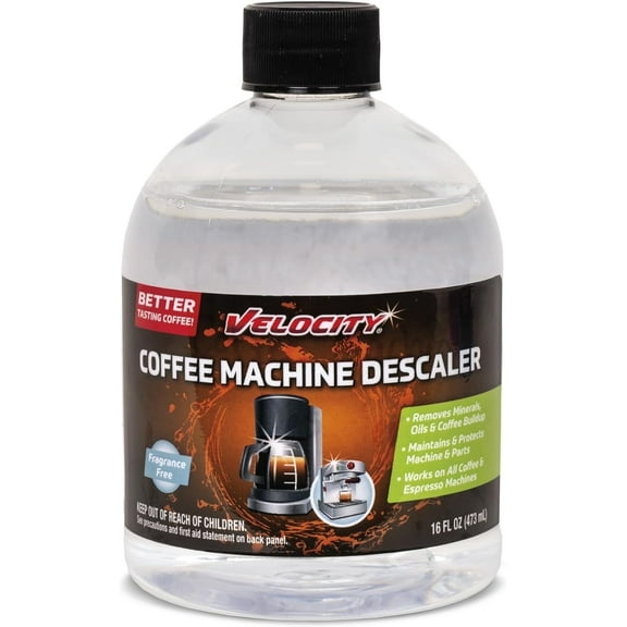 Velocity Coffee Maker Descaler and Cleaner, 16 fl. Oz., 4 Cleanings