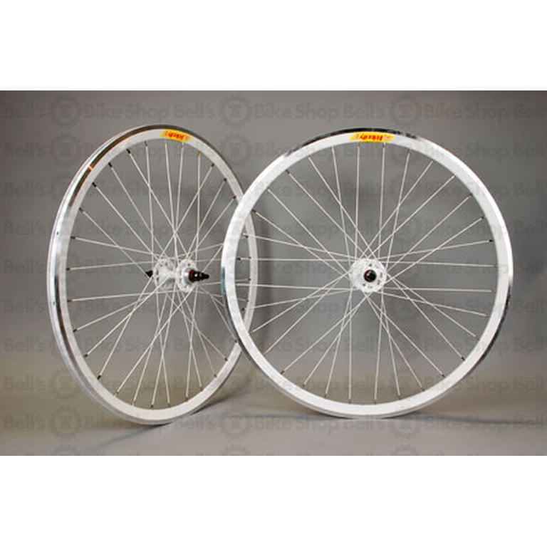 Velocity Deep V Track Wheels ALL WHITE Fixed Gear 700c - Walmart.com