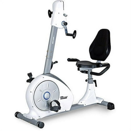 Velocity Exercise Dual Motion Recumbent Exercise Bike in White