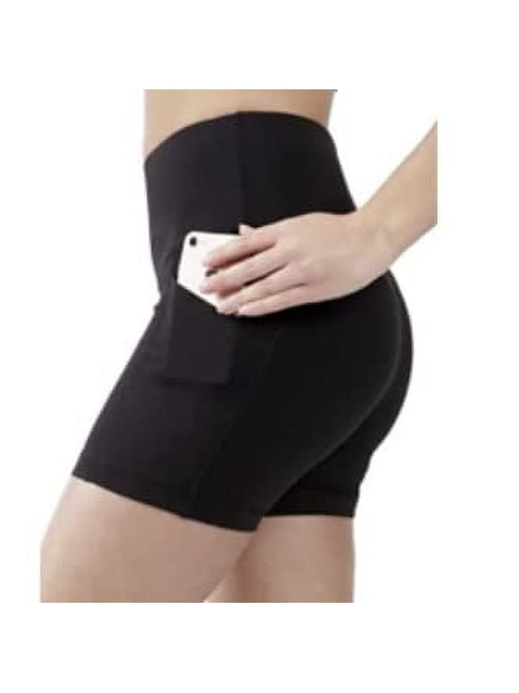 Velocity High Waist Workout Shorts with Pockets for Women - 5", 7", 9" - Black 7" - Small