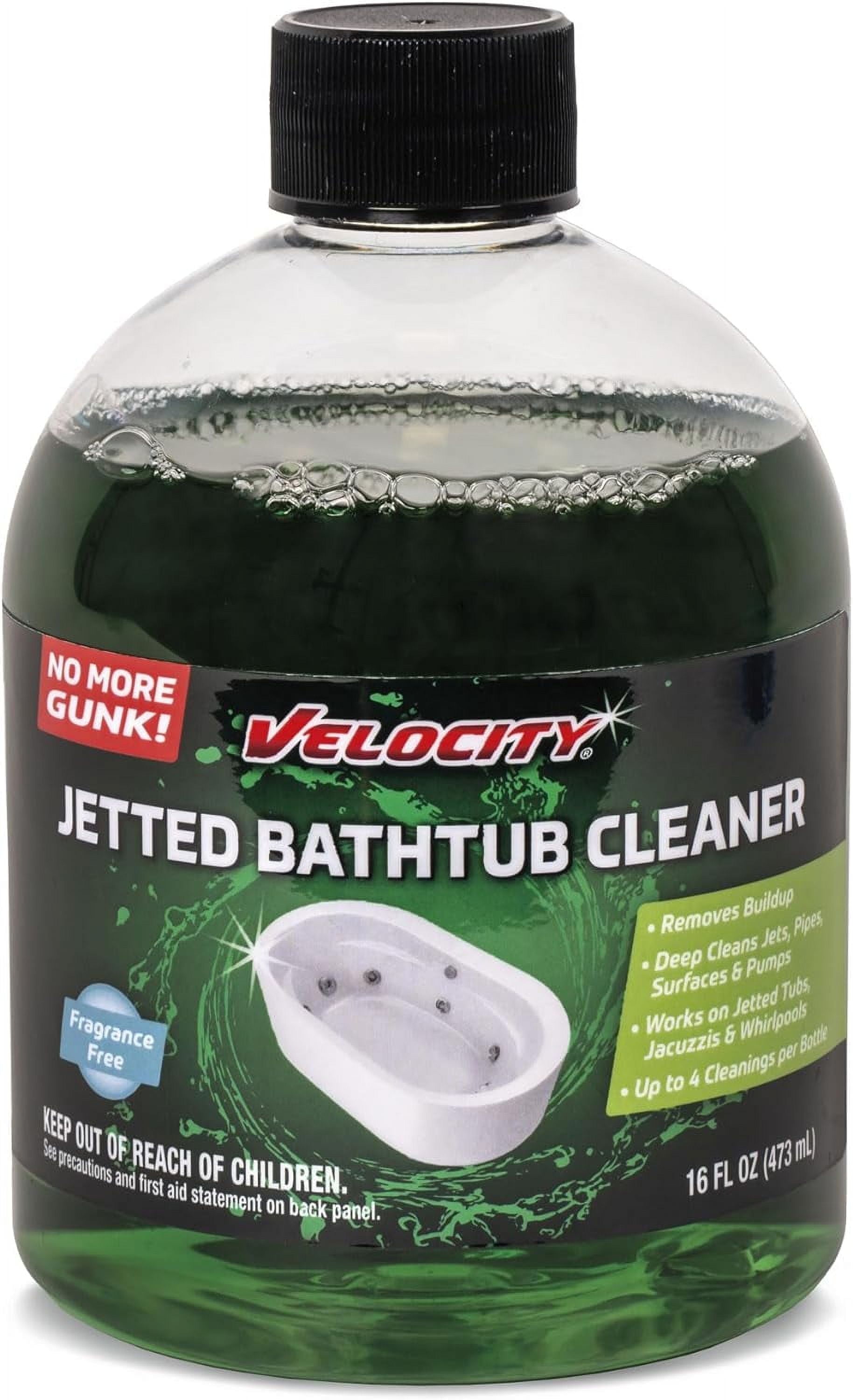 Velocity Jetted Bathtub Cleaner 4 Uses Per Bottle. Complete Jacuzzi