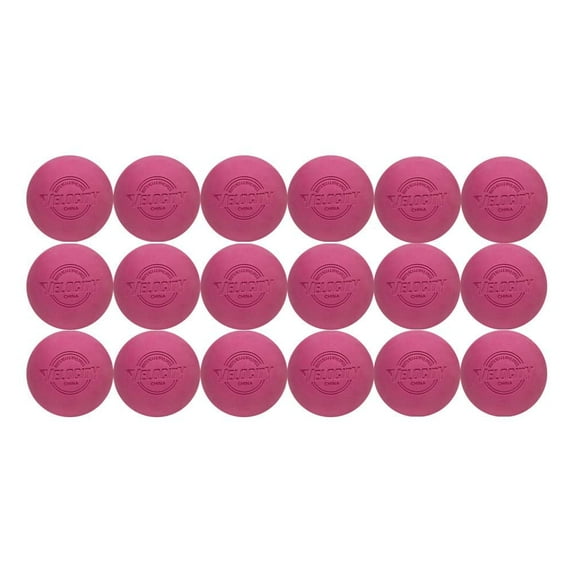 Velocity Lacrosse Balls – 18 Pack – Official Size, NFHS & College Approved – Pink