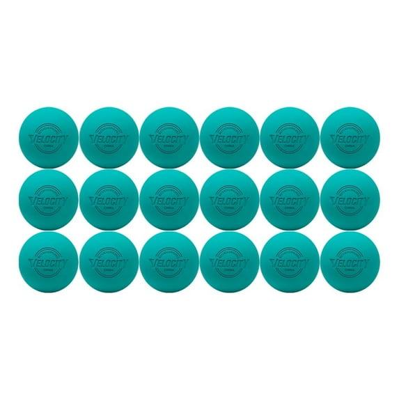 Velocity Lacrosse Balls – 18 Pack – Official Size, NFHS & College Approved – Teal