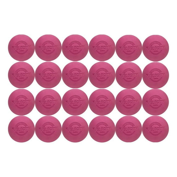 Velocity Lacrosse Balls – 24 Pack – Official Size, NFHS & College Approved – Pink