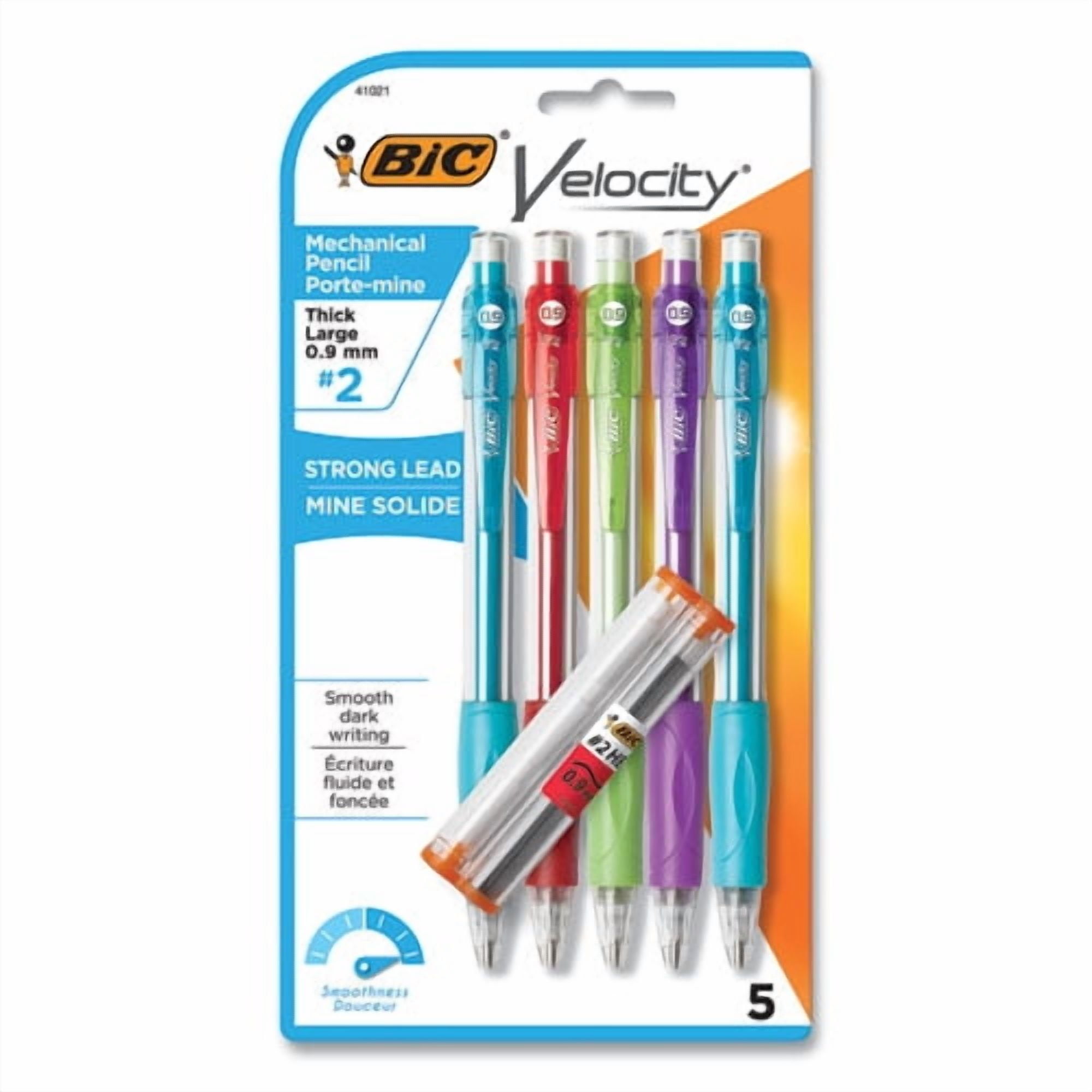 Velocity Original Mechanical Pencil, 0.9 Mm, Hb (#2), Black Lead, Assorted Barrel Colors, 5/pack | Bundle of 10