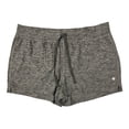 thumbnail image 1 of Velocity Women's Soft Stretch Drawstring Sweat Shorts (Heather Charcoal, L), 1 of 1