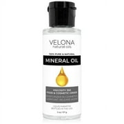 Velona Food Grade Mineral Oil 350 Viscosity NF USP Grade - 2 oz | for Cutting Boards, Countertops and Butcher Blocks, Stainless Steel, Knife, Tool, Machine, and Equipment | Made in the USA