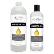 Velona Food Grade Mineral Oil 350 Viscosity NF USP Grade - 48 oz | for Cutting Boards, Countertops and Butcher Blocks, Stainless Steel, Knife, Tool, Machine, and Equipment | Made in the USA