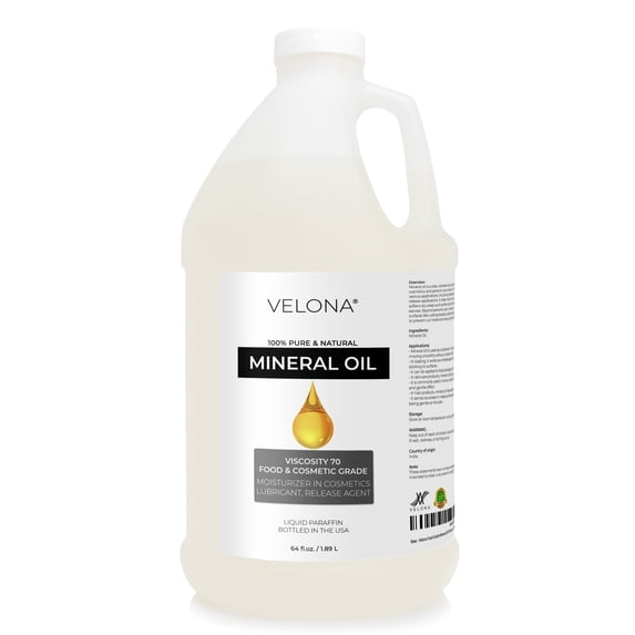 Velona Food Grade Mineral Oil 70 Viscosity NF USP Grade - 64 oz | for Cutting Boards, Countertops and Butcher Blocks, Stainless Steel, Knife, Tool, Machine, and Equipment | Made in the USA