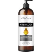 Velona Food Grade Mineral Oil 90 Viscosity NF USP Grade - 16 oz | for Cutting Boards, Countertops and Butcher Blocks, Stainless Steel, Knife, Tool, Machine, and