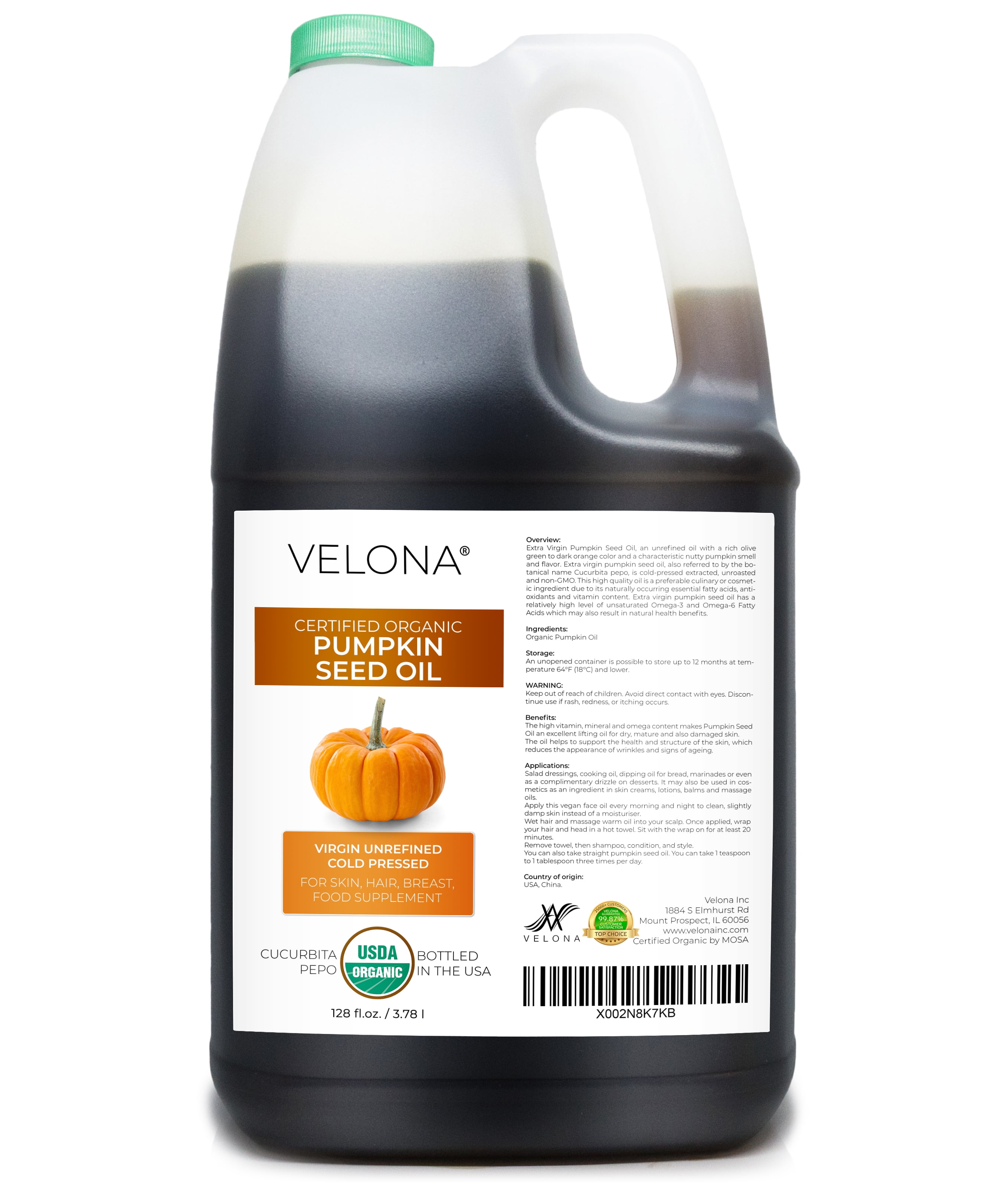 Cold Pressed Pumpkin Seed Oil