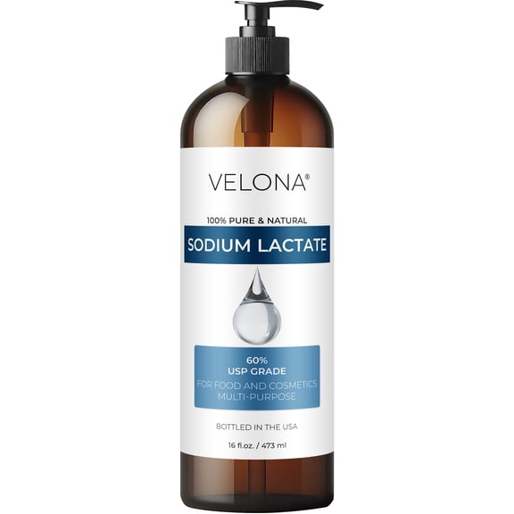 Sodium Lactate 60% - 16 Fl Oz | USP Grade Natural Preservative | For Soap Making & Lotions | Harder Bar of Soap, pH Regulator, Glycerin substitute, Provides and Keep Moisture