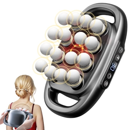 Veloreva Pro Massager,16 Deep Tissue Massage Heads,30 Speed Settings.Veloreva Massager Gun,Veloreva Back Massager,Effectively Relieves Shoulder,Neck,And Back Pain