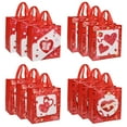 thumbnail image 1 of Velorien 12PCS Happy Valentines Day Reusable Gift Bags, Treat Bags with Handles, Valentines Day Party Bags, Multifunctional Non-Woven Valentines Bags for Gifts Wrapping, Valentines Party Supplies, 1 of 8