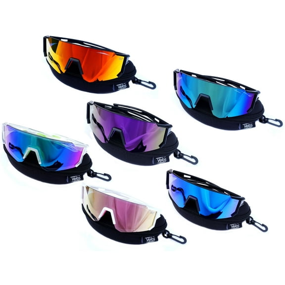 Velos™ Sports Shades Sunglasses – Polarized Mirrored TAC Lenses Baseball Cycling