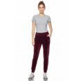 thumbnail image 1 of Velour Comfy Joggers Burgundy S, 1 of 1