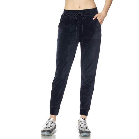 Velour Comfy Plus Size Joggers Navy 2XL/3XL