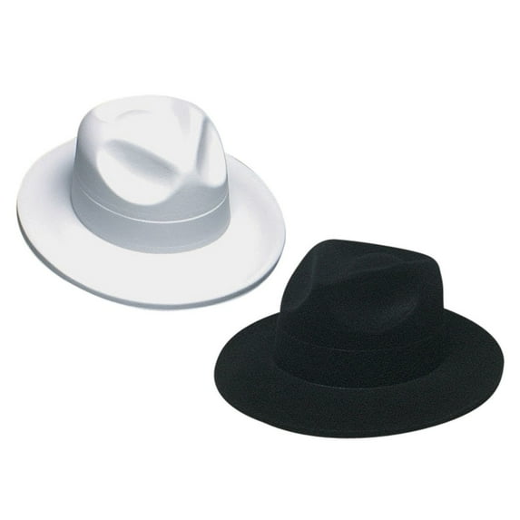 Velour Fedoras , Black, Black (Pack of 12)