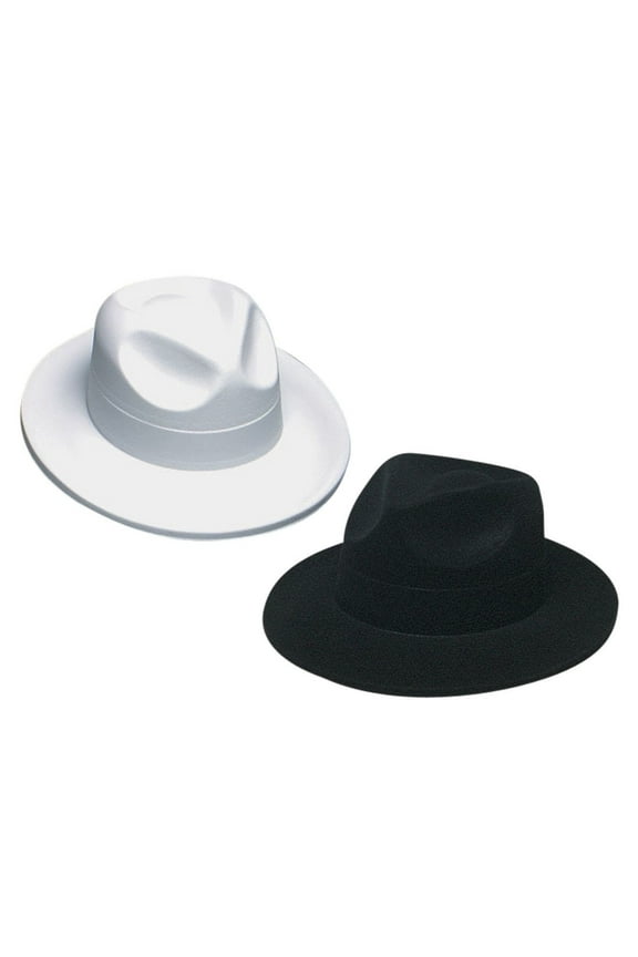 Velour Fedoras , Black, Black (Pack of 12)