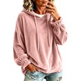 thumbnail image 1 of Velour Hoodies for Women, Oversized Hoodie, Travel Hoodie, Pullover Sweatshirt, Winter Jackets, Fall Outfits, Casual Pullover Tops, Warm Sweaters, 1 of 4