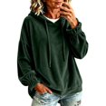 thumbnail image 1 of Velour Hoodies for Women, Pullover Sweatshirt, Winter Jackets, Fall Outfits, Travel Hoodie, Warm Sweaters, Oversized Hoodie, Casual Pullover Tops, 1 of 4