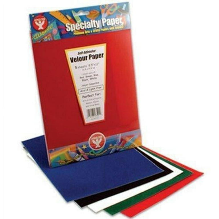 Self Adhesive Velour Paper  Craft and Classroom Supplies by Hygloss