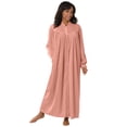 thumbnail image 1 of Velour Ruffle Robe, 1 of 3